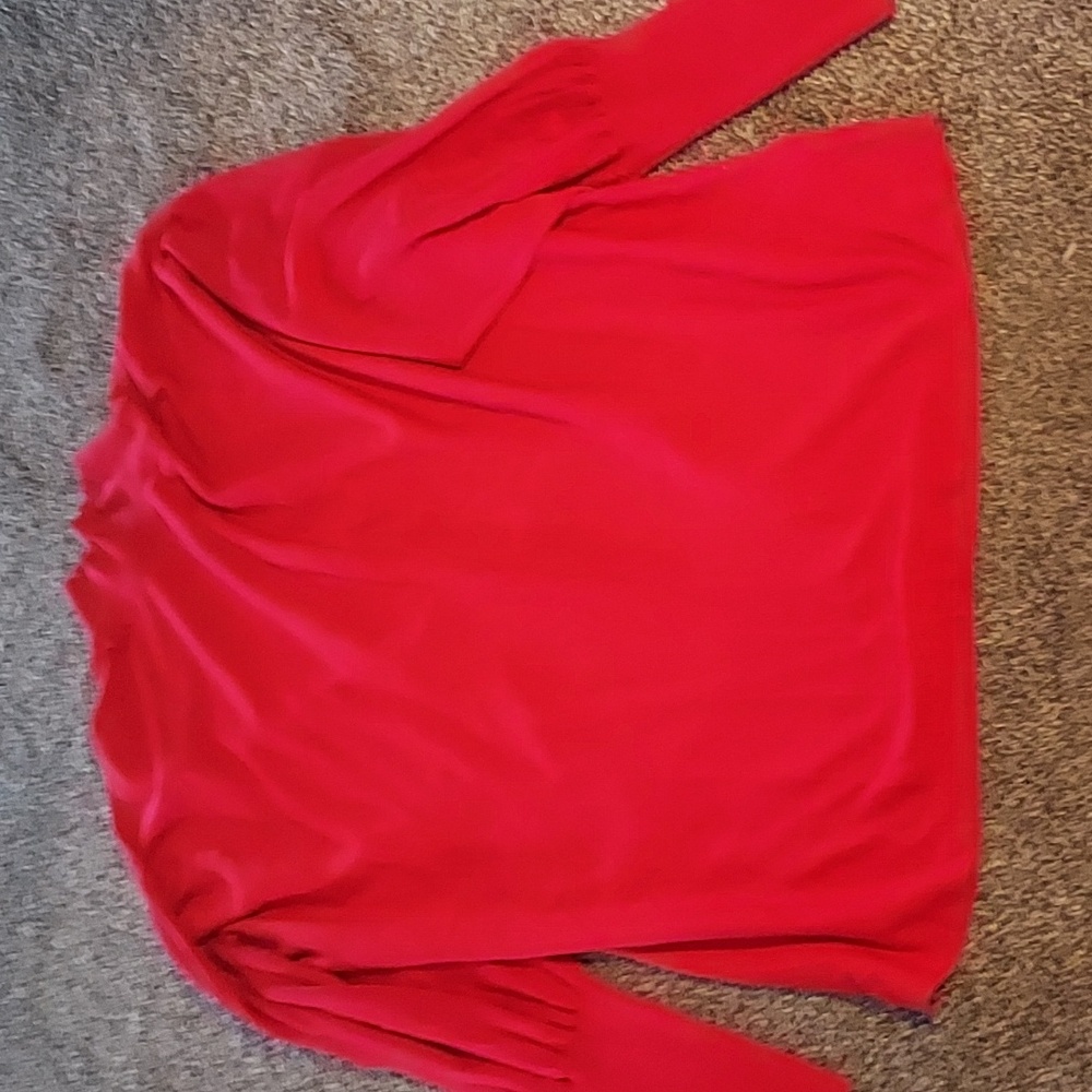 Ralph Lauren Classic Red Knit Top